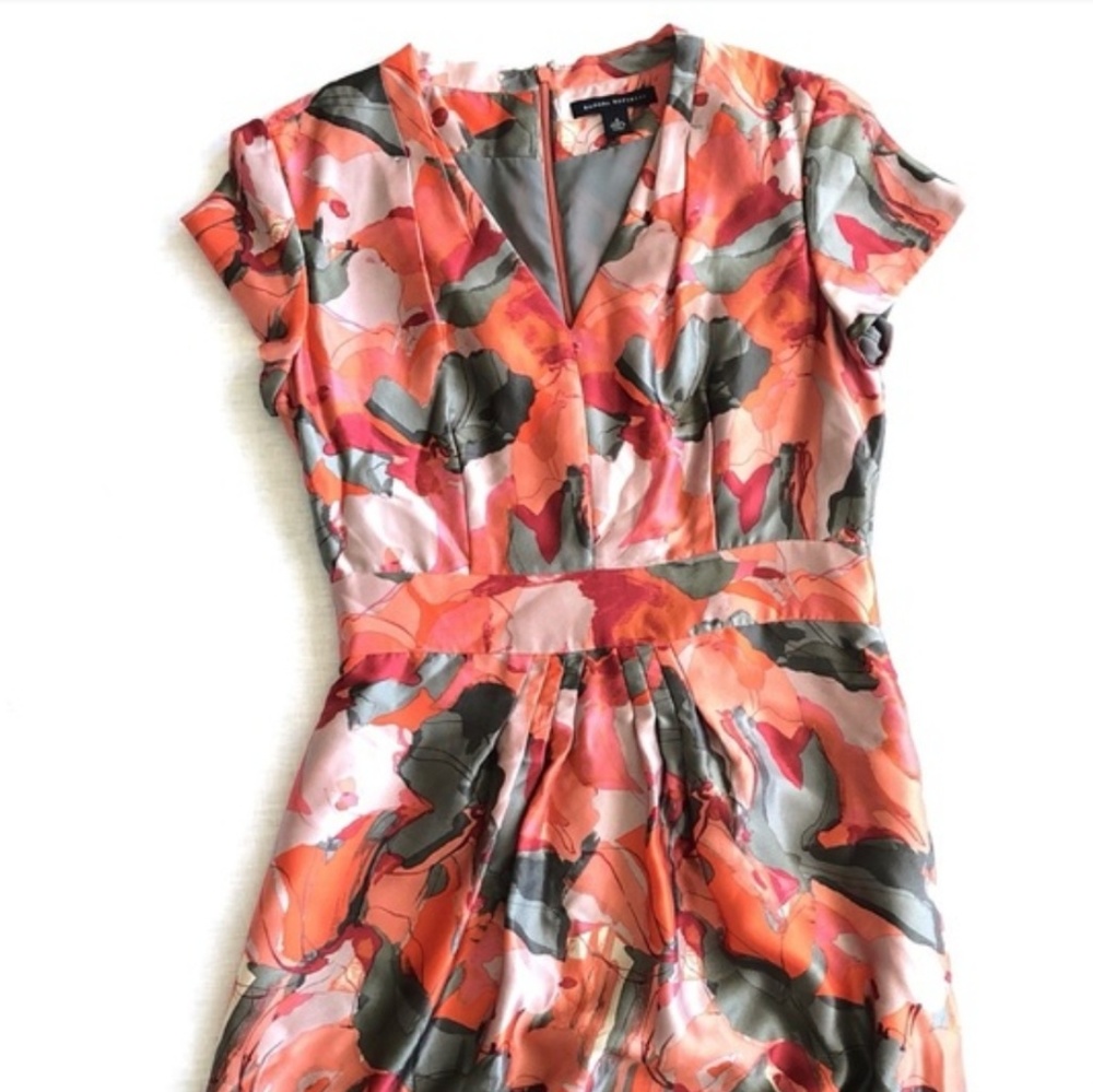 Silk Banana Republic Abstract Floral Dress